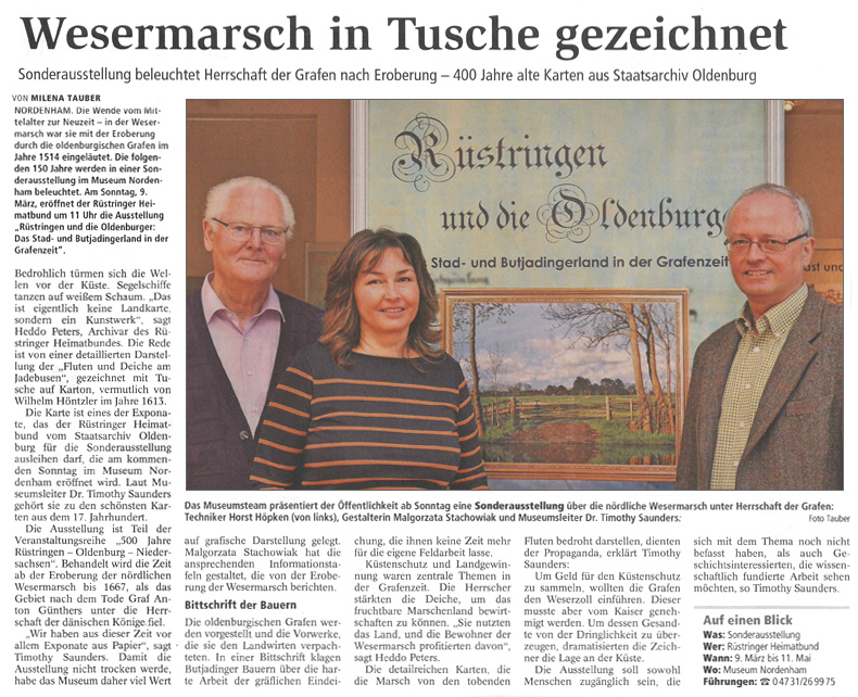 Wesermarsch-in-Tusche-gezei